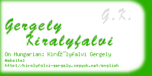 gergely kiralyfalvi business card